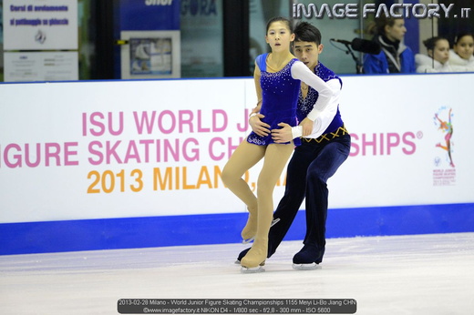 2013-02-28 Milano - World Junior Figure Skating Championships 1155 Meiyi Li-Bo Jiang CHN